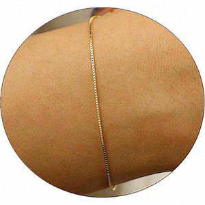 Women‎ Stainless Steel 18K Gold Pearl Beaded Chain Bracelets